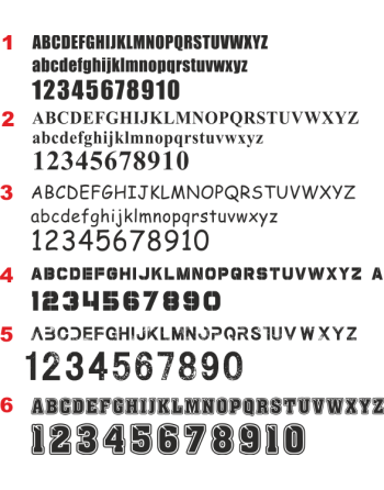 Textildruck Name Kl.